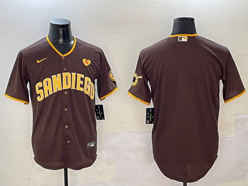 Men San Diego Padres Blank Brown Game 2024 Nike MLB Jersey style 01082